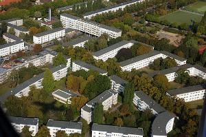 Luftbild der "Weißen Stadt" in Berlin
